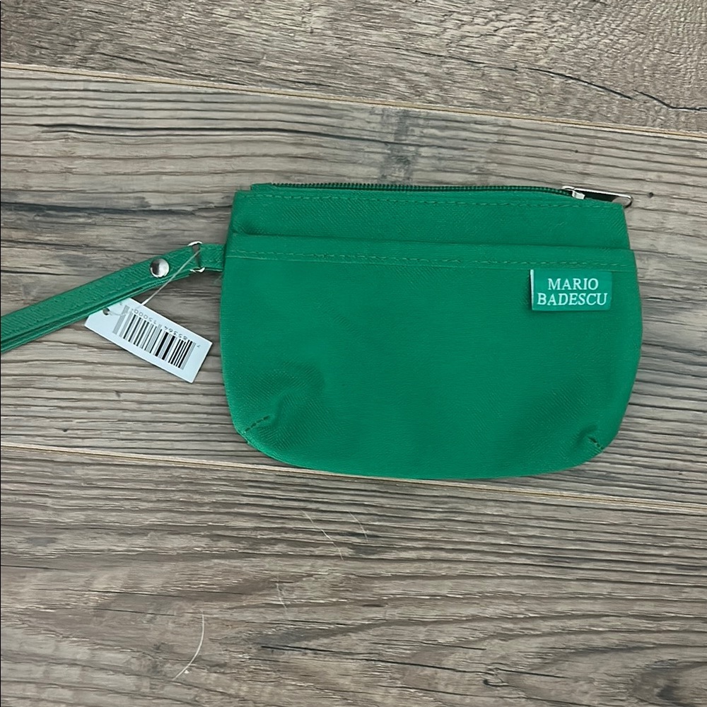 Mario Badescu Green Wristlet Bag